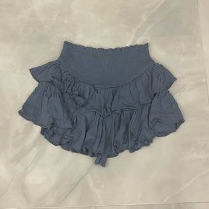 cute flowy blue skirt fancy beautiful mustard seed